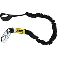 Arc Flash Shock Absorbing Lanyard, 6', Locking Snap Hook Center, Choke-Off Loop Leg Ends, Nylon Haskins Industrial Inc.