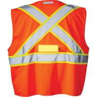 SV350 X-Back Safety Vest with Light, High Visibility Orange, Small, Polyester Haskins Industrial Inc.