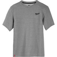Hybrid Work Tee Shirt, Men's, Small, Grey Haskins Industrial Inc.