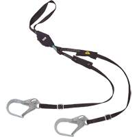 V-Series Utility Energy Absorbing Lanyard, 6', Rebar Hook Center, Snap Hook Leg Ends, Nylon Haskins Industrial Inc.