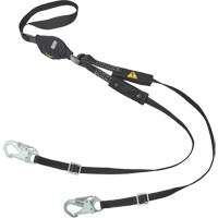 V-Series Utility Energy Absorbing Lanyard, 6', Snap Hook Center, Snap Hook Leg Ends, Nylon Haskins Industrial Inc.