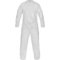 CleanMax&reg; Clean Manufactured Non-Sterile Coverall, Medium, White, Microporous Haskins Industrial Inc.