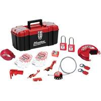 Basic Lockout Kit with Zenex Thermoplastic Locks, Electrical/Valve Kit, 19 Components Haskins Industrial Inc.