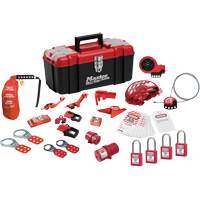 Premier Lockout Kit with Zenex Thermoplastic Locks, Electrical/Valve Kit, 27 Components Haskins Industrial Inc.
