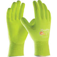 Gants sans coutures haute visibilit&eacute; ATG MaxiFlex Ultimate, Grand, R&ecirc;vetement Nitrile, Calibre 15, Enveloppe en Nylon/&eacute;lasthanne Haskins Industrial Inc.