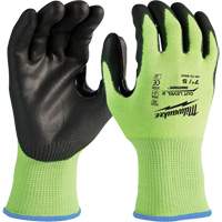High-Visibility Cut-Resistant Gloves, Size Small, 15 Gauge, Nitrile/Polyurethane Coated, Polyethylene Shell, ANSI/ISEA 105 Level 2 Haskins Industrial Inc.
