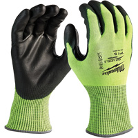 High-Visibility Cut-Resistant Gloves, Size Small, 13 Gauge, Nitrile/Polyurethane Coated, Polyethylene Shell, ANSI/ISEA 105 Level 4 Haskins Industrial Inc.