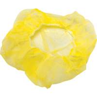 Bouffant Caps, Polypropylene, 21", Yellow Haskins Industrial Inc.