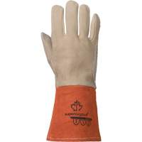 TIG Welding Gloves, Grain Deerskin, Size Medium Haskins Industrial Inc.