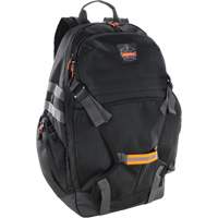 Arsenal 5188 Work Gear Jobsite Backpack with Hardhat Storage, 15" L x 7" W, Black, Nylon/Polyester Haskins Industrial Inc.
