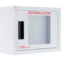 Standard Compact AED Cabinet with Alarm, Philips/Defibtech/Heartsine For, Non-Medical Haskins Industrial Inc.