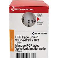 SmartCompliance&reg; Refill CPR Faceshield with One-Way Valve, Single Use Faceshield, Class 2 Haskins Industrial Inc.