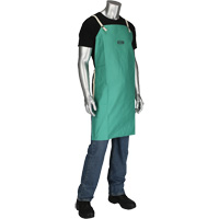 Dynamic Ironcat&reg; FR Cotton Sateen Apron, Bib, Green Haskins Industrial Inc.