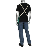 Dynamic Ironcat&reg; FR Cotton Sateen Apron, Bib, Green Haskins Industrial Inc.