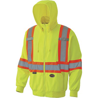6941 Zip Style Hoodie, X-Small, High Visibility Yellow Haskins Industrial Inc.