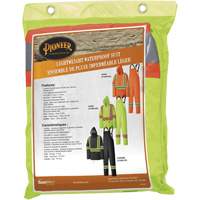 5599 Lightweight Waterproof Rain Suit, Polyester/PVC, X-Small, High Visibility Lime-Yellow Haskins Industrial Inc.
