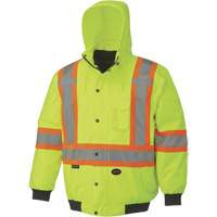 5023 Veste aviateur imperm&eacute;able 7 en 1, Polyester, Jaune lime haute visibilit&eacute;, Petit Haskins Industrial Inc.