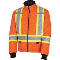 5015A Quilted Freezer Jacket, Polyester, High Visibility Orange, X-Small Haskins Industrial Inc.