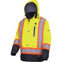 5408 Veste imperm&eacute;able &agrave; isolation thermique, Hommes, Petit, Jaune lime haute visibilit&eacute; Haskins Industrial Inc.
