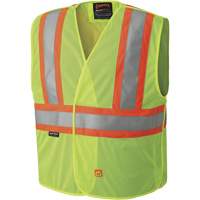 6916A Flame Resistant Safety Vest, High Visibility Lime-Yellow, Medium/Small, Polyester Haskins Industrial Inc.