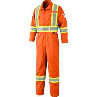 7702T FR-Tech&reg; Arc-Rated Coverall, Size 40 (Tall), High Visibility Orange, 10 cal/cm² Haskins Industrial Inc.