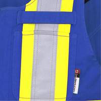 7714 FR-Tech&reg; Flame-Resistant Overalls, Small, Royal Blue Haskins Industrial Inc.