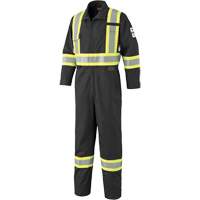 7702BKT FR-Tech&reg; Arc-Rated Coverall, Size 40 (Tall), Black, 10 cal/cm² Haskins Industrial Inc.