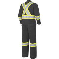 7702BKT FR-Tech&reg; Arc-Rated Coverall, Size 40 (Tall), Black, 10 cal/cm² Haskins Industrial Inc.
