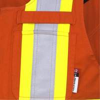 7712 FR-Tech&reg; Flame-Resistant Overalls, Small, High Visibility Orange Haskins Industrial Inc.