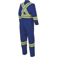 7706 FR-Tech&reg; Flame-Resistant Coverall with Leg Zippers, Size 36, Royal Blue, 9.7 cal/cm² Haskins Industrial Inc.