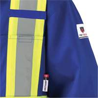 7706 FR-Tech&reg; Flame-Resistant Coverall with Leg Zippers, Size 36, Royal Blue, 9.7 cal/cm² Haskins Industrial Inc.