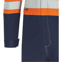 7702BB FR-Tech&reg; 2-Tone Safety Coverall, Size 36, Navy Blue/Orange, 10 cal/cm² Haskins Industrial Inc.