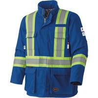 5523 Flame-Resistant Safety Parka, Small, Royal Blue, 58 cal/cm² Haskins Industrial Inc.