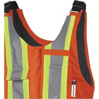 5534A Flame-Resistant Quilted Safety Overalls, Small, Orange Haskins Industrial Inc.
