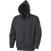 337 Flame-Resistant Zip Style Hoodie, Men's, X-Small, Black, 22 cal/cm² Haskins Industrial Inc.