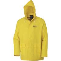 577J Rain Jacket, Polyester/PVC, Small, Yellow Haskins Industrial Inc.