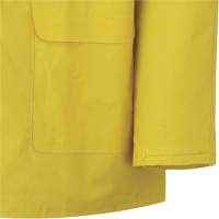 577J Rain Jacket, Polyester/PVC, Small, Yellow Haskins Industrial Inc.
