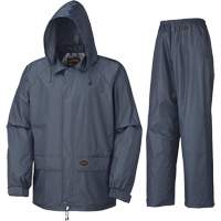 883 Rain Suit, Polyester/PVC, Small, Navy Blue Haskins Industrial Inc.