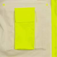 5881 Manteau de pluie ignifuge et protection contre les &eacute;clats d'arc &eacute;lectrique, T-petit, Jaune haute visibilit&eacute;, 10 cal/cm² Haskins Industrial Inc.