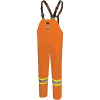 5882 FR/Arc-Rated Waterproof Safety Bib Pants, X-Small, High Visibility Orange Haskins Industrial Inc.