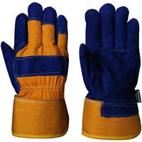 630 Blue Insulated Fitter's Gloves, One Size, Split Cowhide Palm, Boa Inner Lining Haskins Industrial Inc.