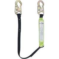 SA-6400-4 Shock Absorbing Lanyard, 4', Snap Hook Center, Snap Hook Leg Ends, Polyester Haskins Industrial Inc.