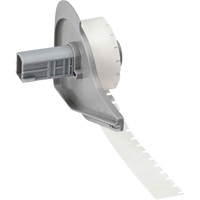 Harsh Environment Multi-Purpose Labels, Polyester, 0.35" L x 0.2" H, Black on Clear Haskins Industrial Inc.