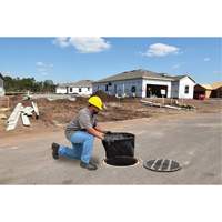 Bac de r&eacute;tention rond Ultra-Drain Guard avec orifice de trop-plein, Huile & s&eacute;diments, 22" - 25" lo x 22" - 25" la Haskins Industrial Inc.