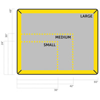 Petit tampon Ultra-Filter, Capacit&eacute; 0,8 gal. US, 2,5' la x 2' lo x 3" h, Paroi en mousse Haskins Industrial Inc.