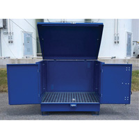 Ultra-Hard Top S4 Steel Spill Pallet, 61" L x 54.4" W x 52" H, 4700 lbs. Load Capacity Haskins Industrial Inc.