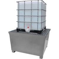 Steel Ultra-IBC Spill Pallet&reg;, 370 US gal. Spill Capacity, 57.6" x 34.7" x 56.9" Haskins Industrial Inc.
