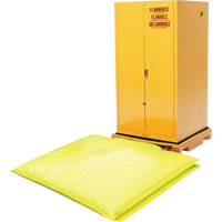 Single Drum Ultra-Safety Cabinet Bladder System&reg;, 37.8" L x 37.8" W x 6.3" H, 1500 lbs. Load Capacity Haskins Industrial Inc.