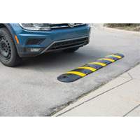 Speed Bump Kit, Rubber, 4' L x 11" W x 2" H Haskins Industrial Inc.