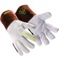 HeatArmor&reg; 5058 Welding Gloves, Grain Goatskin, Size Small/7 Haskins Industrial Inc.